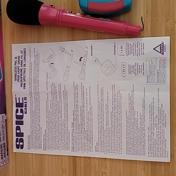 RARE Spice Girls Official Merchandise Wireless Mic and Mini Light Show 1997 - Picture 9 of 10